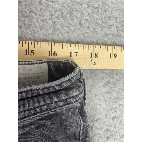 Diesel Safado Jeans Mens 34x32 Gray Regular Slim Straight Stretch Lightweight - Picture 4 of 12